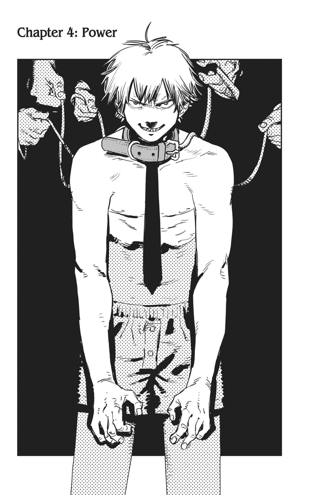 Chainsaw Man Chapter 4 Font Cover