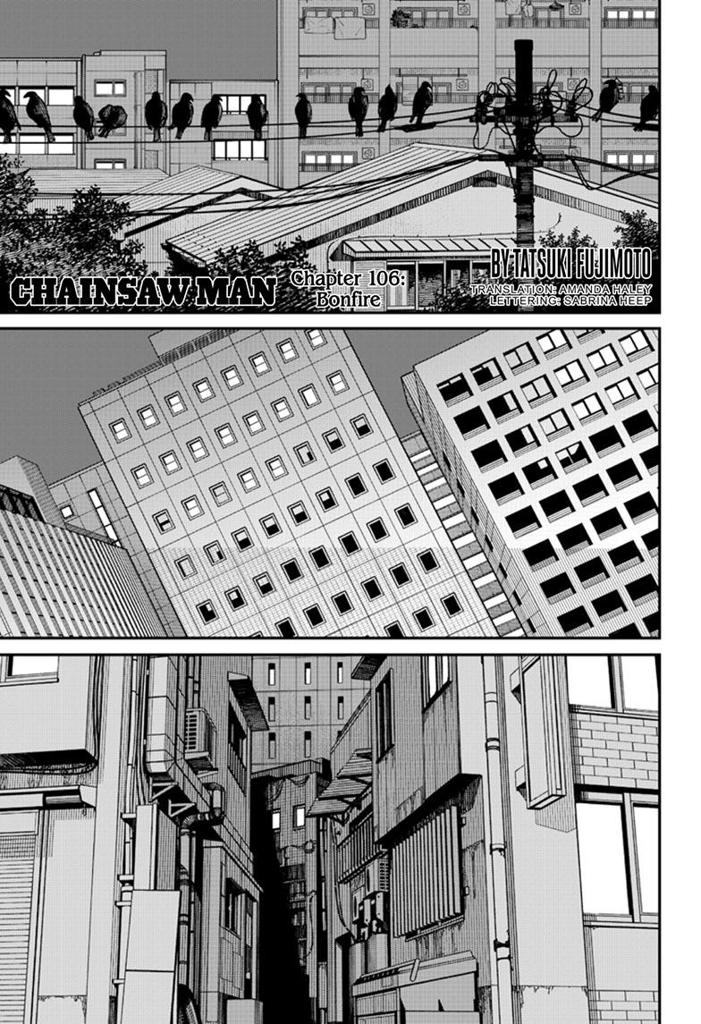 Chainsaw Man Chapter 106 Font Cover