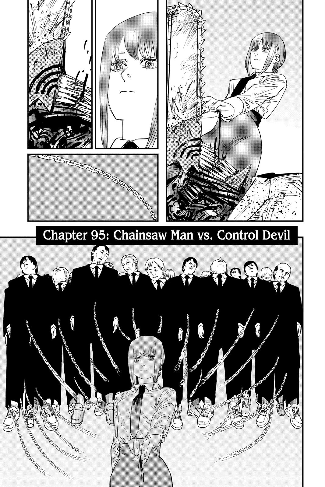 Chainsaw Man Chapter 95 Font Cover